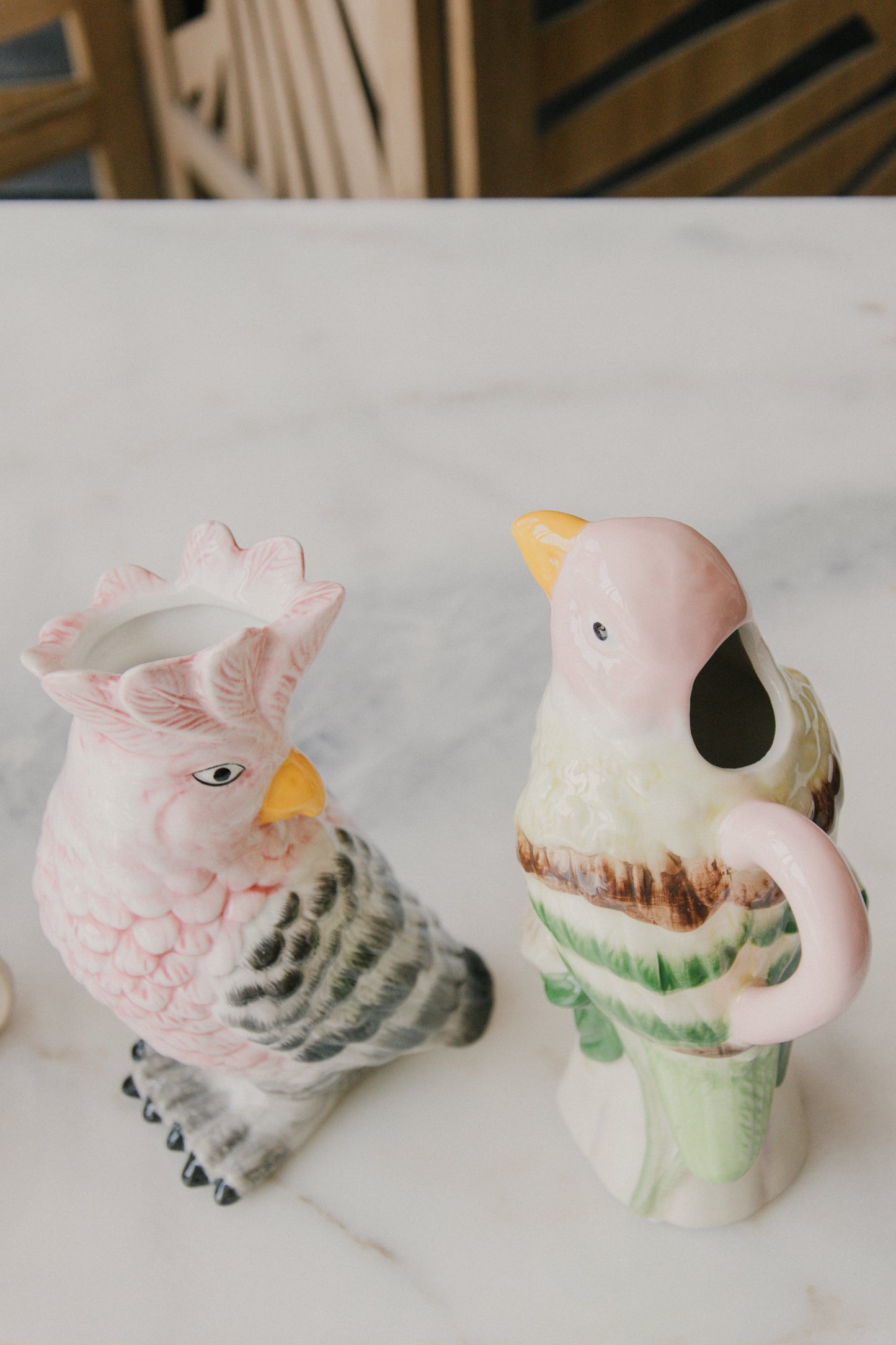 Vogelvaas met handvat
